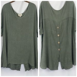 Anthropologie Perch Blu Pepper Boho Textured Tunic Top